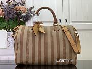Colestore Louis Vuitton Speedy Bandouliere 40 Striped Canvas Beige 40 x 26 x 23cm - 1