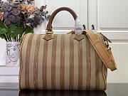 Colestore Louis Vuitton Speedy Bandouliere 40 Striped Canvas Beige 40 x 26 x 23cm - 6