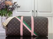 Colestore Louis Vuitton Keepall Bandouliere 45 with Pink and Green Stripes 45 x 27 x 20 cm - 4