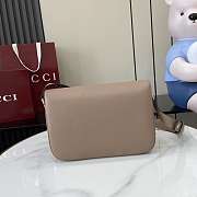 Colestore Gucci Horsebit 1955 Soft Medium Shoulder Bag Taupe Smooth Leather 26x17.5x10cm - 5