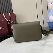 Colestore Gucci Horsebit 1955 Soft Medium Shoulder Bag Green Smooth Leather 26x17.5x10cm - 6