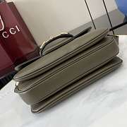 Colestore Gucci Horsebit 1955 Soft Medium Shoulder Bag Green Smooth Leather 26x17.5x10cm - 3