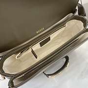 Colestore Gucci Horsebit 1955 Soft Medium Shoulder Bag Green Smooth Leather 26x17.5x10cm - 2