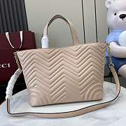 Colestore Gucci Betty Medium Tote Bag in Beige Leather 28 x 24 x 16cm - 3
