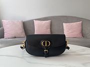 Colestore Dior Bobby East-West Bag Black Grained Calfskin  22 x 13 x 5 cm - 1