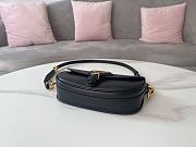 Colestore Dior Bobby East-West Bag Black Grained Calfskin  22 x 13 x 5 cm - 6