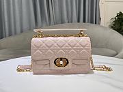 Colestore Dior Small Jolie Top Handle Bag Light Pink Cannage Calfskin 22 x 14 x 8cm - 1