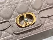 Colestore Dior Small Jolie Top Handle Bag Light Pink Cannage Calfskin 22 x 14 x 8cm - 6