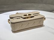 Colestore Dior Small Jolie Top Handle Bag Powder Beige Cannage Calfskin 22 x 14 x 8cm - 3