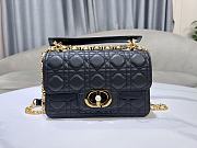 Colestore Dior Small Jolie Top Handle Bag Black Cannage Calfskin 22 x 14 x 8cm - 1