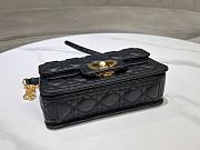 Colestore Dior Small Jolie Top Handle Bag Black Cannage Calfskin 22 x 14 x 8cm - 6