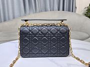 Colestore Dior Small Jolie Top Handle Bag Black Cannage Calfskin 22 x 14 x 8cm - 4