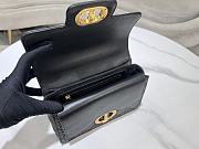 Colestore Dior Small Jolie Top Handle Bag Black Cannage Calfskin 22 x 14 x 8cm - 3