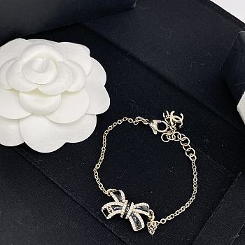 Colestore Chanel Bow Crystal Bracelet