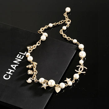 Colestore Chanel Pearl Charm Necklace