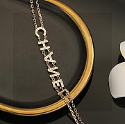 Colestore Chanel Crystal Logo Necklace - 5