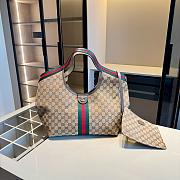 	 Colestore Gucci Giglio Mini Tote Bag in Beige 35×30×14cm - 1