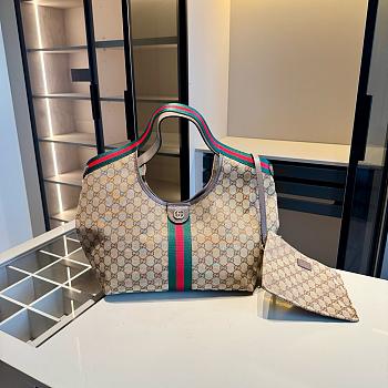 	 Colestore Gucci Giglio Mini Tote Bag in Beige 35×30×14cm