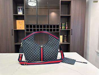 	 Colestore Gucci Giglio Mini Tote Bag in Denim 35×30×14cm
