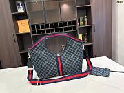 	 Colestore Gucci Giglio Mini Tote Bag in Denim 35×30×14cm - 3