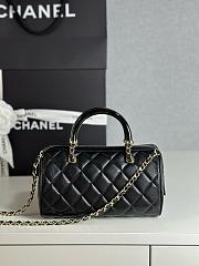 Colestore Chanel Boston Bowling Top Handle Black 11.5x18.5x11cm  - 3