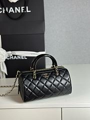 Colestore Chanel Boston Bowling Top Handle Black 11.5x18.5x11cm  - 6