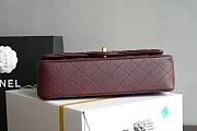 Colestore Chanel Classic Flap Bag Burgundy 15.5x25.5x6.5cm - 4