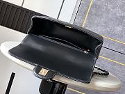 Colestore Chanel Mini Flap Bag with Top Handle, Lambskin & Lacquered Metal, Black 23cm - 6