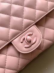 	 Colestore Chanel Mini Flap Bag with Top Handle, Lambskin & Lacquered Metal, Light Pink 23cm - 3