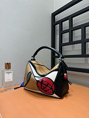 Colestore Loewe Puzzle 10 Mackintosh In Classic Calfskin Mocca/Multicolor 24x10.5x16.5cm - 5
