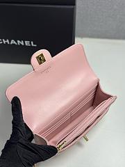Colestore Chanel Wallet On Chain Shiny Lambskin & Gold-Tone Metal Light Pink 12.3 x 19 x 5cm - 5