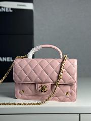 Colestore Chanel Wallet On Chain Shiny Lambskin & Gold-Tone Metal Light Pink 12.3 x 19 x 5cm - 4