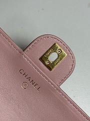 Colestore Chanel Wallet On Chain Shiny Lambskin & Gold-Tone Metal Light Pink 12.3 x 19 x 5cm - 2