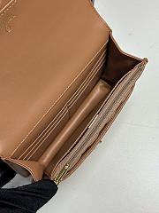 Colestore Chanel Wallet On Chain Shiny Lambskin & Gold-Tone Metal Brown 12.3 x 19 x 5cm - 2