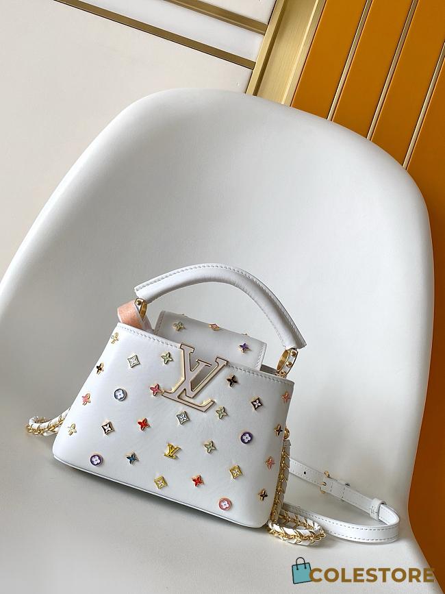 Colestore Louis Vuitton LV x TM Capucines Mini Multicolored/White 21 x 13.6 x 8 cm - 1