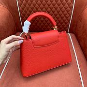 	 Colestore Louis Vuitton LV x TM Capucines BB Red Cheerful Cherry Motif  27x9x17.3cm - 5