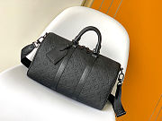 Colestore Louis Vuitton Keepall Bandouliere 35 Monogram Eclipse Black 34 x 21 x 16 cm - 1