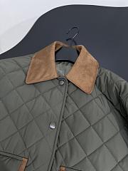 Colestore Miu Miu Quilted Leather-Trimmed Jacket in Army Green - 5
