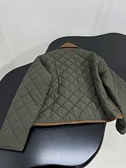 Colestore Miu Miu Quilted Leather-Trimmed Jacket in Army Green - 2