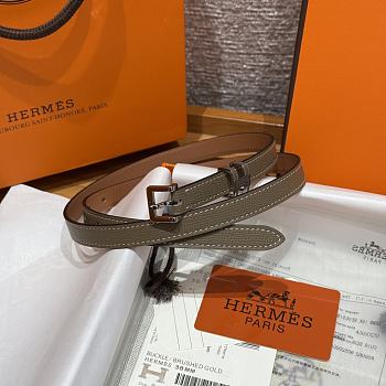 Colestore Hermes Pop H 15 Belt Etoupe 1.5cm