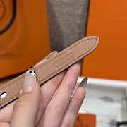 Colestore Hermes Pop H 15 Belt Etoupe 1.5cm - 4