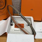 Colestore Hermes Pop H 15 Belt Etoupe 1.5cm - 3