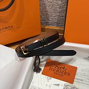 Colestore Hermes Pop H 15 Belt Black 1.5cm - 1