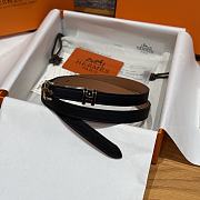 Colestore Hermes Pop H 15 Belt Black 1.5cm - 5