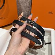Colestore Hermes Pop H 15 Belt Black 1.5cm - 2