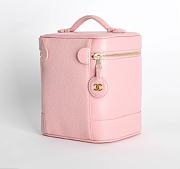 Colestore Chanel Vintage Baby Pink Cosmetic Case 15 × 12 × 17 cm. - 4