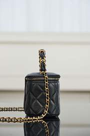 Colestore Chanel 25B Vanity With Chain Gold Black Caviar 19.5x12x6.5cm - 2