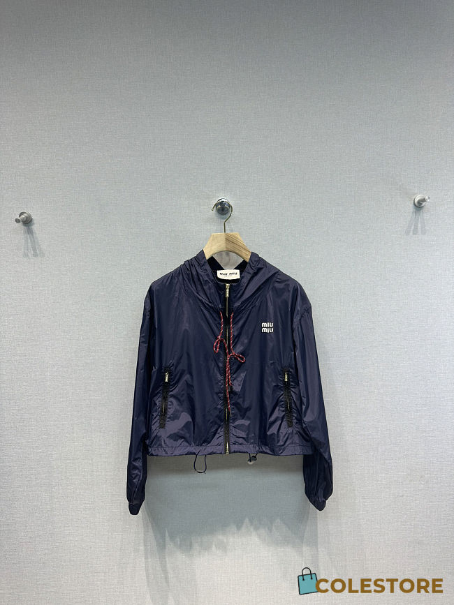 Colestore Miu Miu Blouson Jacket Made Of Functional Fabric Navy - 1