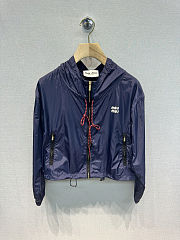 Colestore Miu Miu Blouson Jacket Made Of Functional Fabric Navy - 5