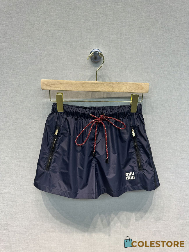 Colestore Miu Miu Navy Technical Fabric Shorts - 1